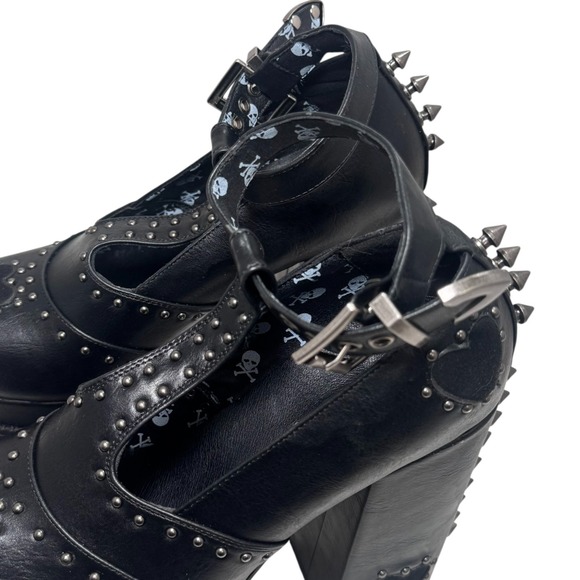 Lamoda she's so special SPIKED platform heels Dolls Kill Goth Edgy Sexy Size 8 - Picture 9 of 11